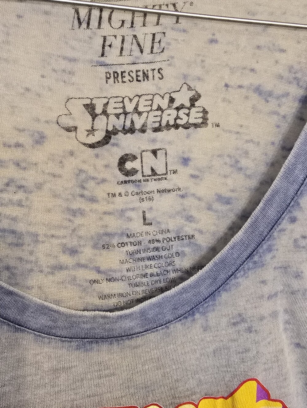 Mighty Fine Light Blue Steven Universe Graphic Tee - Picture 2 of 2